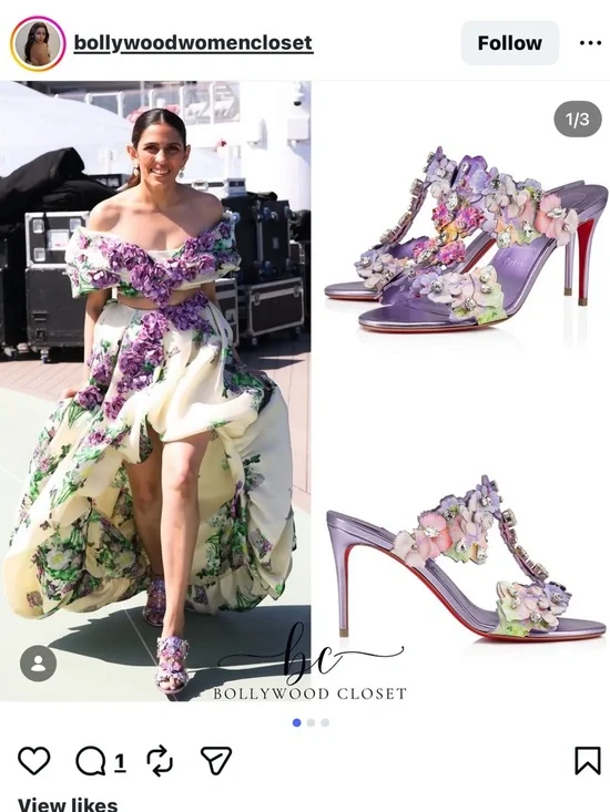 Christian Louboutin limited edition bloom heels 85 size 41.5 new - Picture 3 of 5